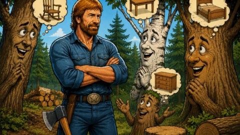 Chuck Norris fällt keine Bäume