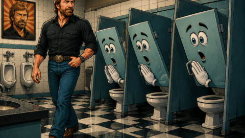 Chuck Norris geht nicht auf Toilette