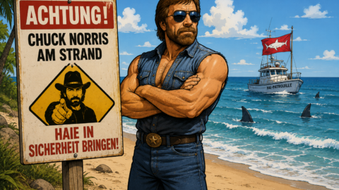 Wenn Chuck Norris am Strand ist