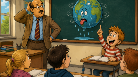 Der Lehrer fragt: “Wer kann mir die Entstehung von Tau erklären?