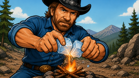 Chuck Norris macht Feuer