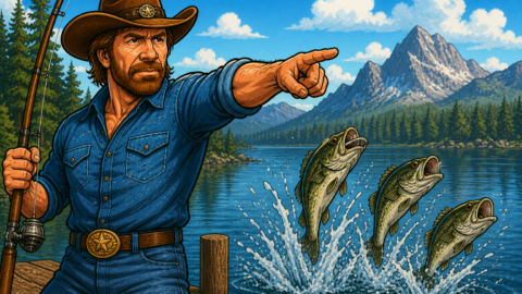 Was sagt Chuck Norris beim Angeln