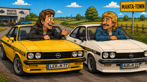 Treffen sich zwei Manta-Fahrer