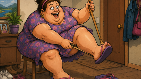 Deine Mutter zieht Flip-Flops