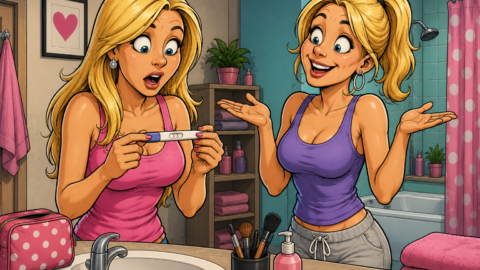 Eine Blondine zur anderen