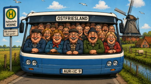 Warum sind ostfriesische Busse 9 Meter breit