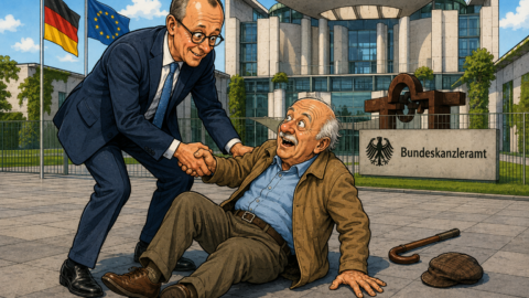 Vor dem Bundeskanzleramt