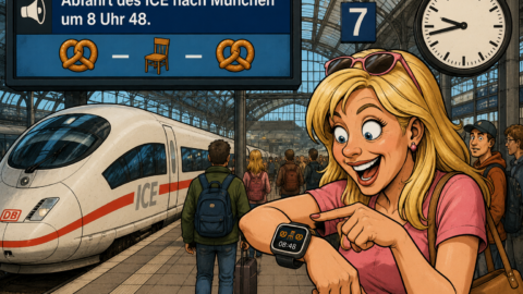 Durchsage am Bahnhof
