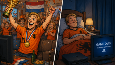 Was macht ein Holländer, nachdem sein Land die Fußballweltmeisterschaft gewonnen hat? Er macht die PlayStation aus und geht ins Bett!