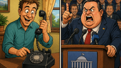 Unterschied Politiker-Telefon