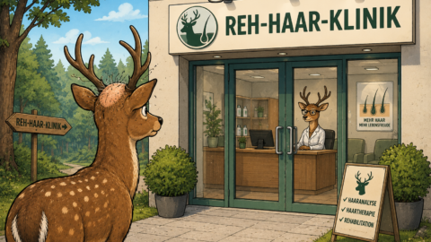 Wohin geht ein Reh mit Haarausfall? In die Reh-Haar-Klinik.