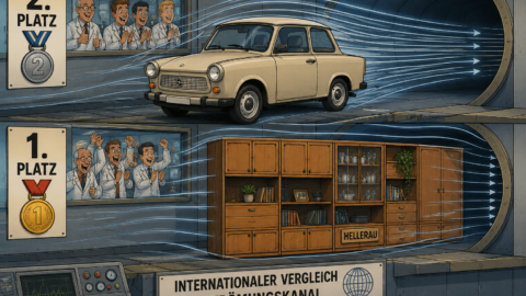Der Trabant erhielt bei einer internationalen Vergleich