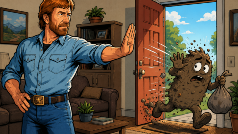 Chuck Norris muss nie putzen