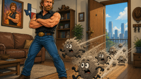 Chuck Norris muss seine Wohnung