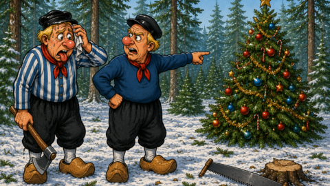 Zwei Holländer gehen in den Wald