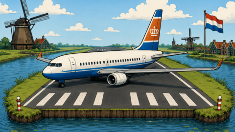 Warum landet ein holländisches Flugzeug
