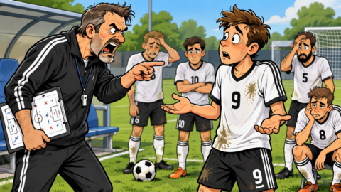 Der Fußball Trainer sagt