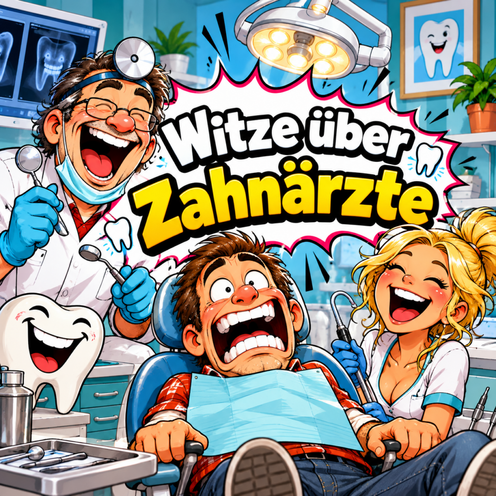 Witze über Zahnärzte – Humor mit Biss