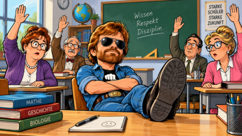Als Chuck Norris in der Schule war