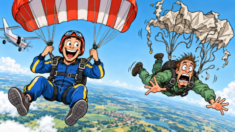 Ein guter Fallschirm hält 5-10 Jahre