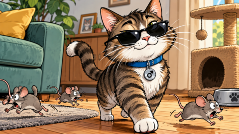 Was geht wie eine Katze
