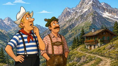 Ein Holländer macht zum ersten Mal Urlaub