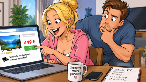 Eine Blondine sucht im Internet