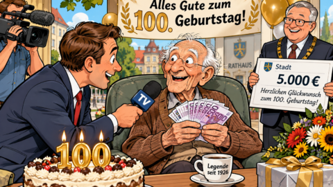 Rentner Kevin bekommt zum 100. Geburtstag