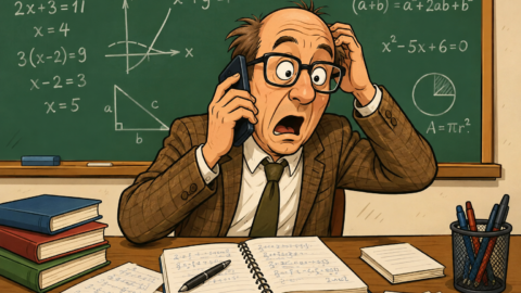 Habe meinen Mathelehrer angerufen