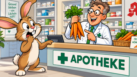 Fragt das Häschen den Apotheker