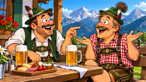 Zwei Österreicher unterhalten sich
