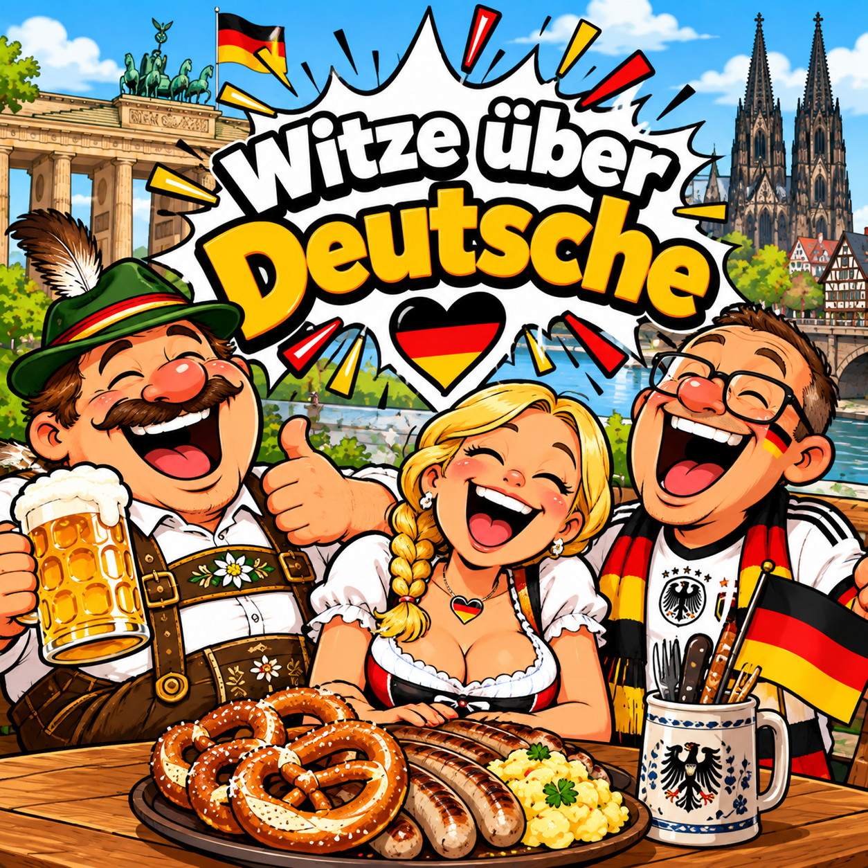 Deutsche Witze, Bier und Bratwurst