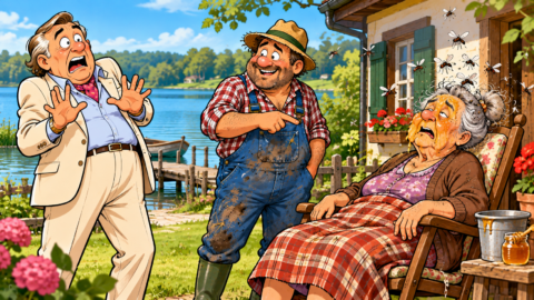 Ein reicher Mann möchte sich ein Sommerhaus