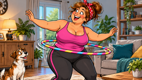 „Hab mir einen Hula-Hoop-Reifen gekauft – passt!“