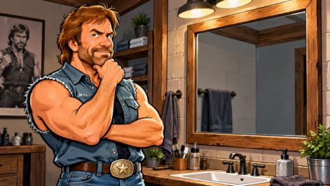 Warum sieht Chuck Norris im Spiegel
