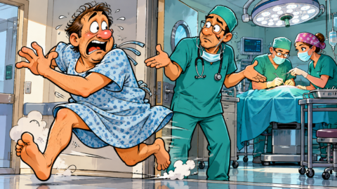 Der Narkosearzt zum Patient