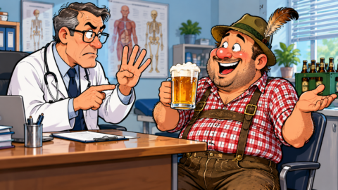 Der Arzt sagt zum Patienten